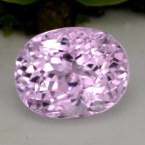 5.49 ct Pink Kunzite Gemstone, Kunzite Gem in Oval Facet Shape for Sale.