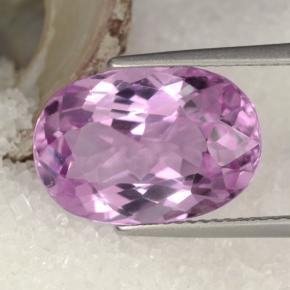 8.26 ct Pink Kunzite Stone, Natural Kunzite in Oval Facet Shape for Sale