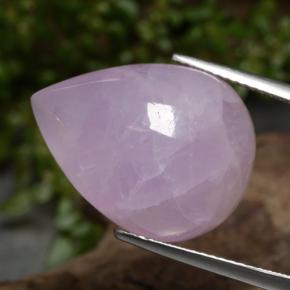 22.61 ct Pink Kunzite Stone, Natural Kunzite in Pear Cabochon Shape for Sale