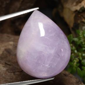Purple Pink Kunzite Gem - 36.3ct Pear Cabochon (ID: 471020)
