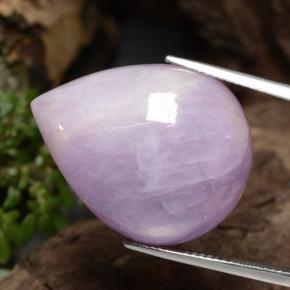 36.34 ct Pink Kunzite Stone, Natural Kunzite in Pear Cabochon Shape for Sale