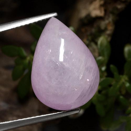 Purple Pink Kunzite Gem - 12.6ct Pear Cabochon (ID: 471037)