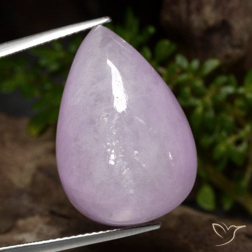 32,56 ct birnenschliff Kunzit aus Afghanistan, Größe: 23,8 x 16,4mm, Reinheit: Translucent, Garantiert echter Edelstein, 1 Stück Kunzit in Helllila- Farbe, Mohs-Härte von 7 Geeignet für den täglichen Gebrauch im Schmuck, Photo A