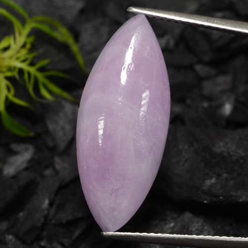 Royal Purple Pink Kunzite Gem - 16.7ct Marquise Cabochon (ID: 472080)