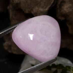17.67 ct Pink Kunzite Stone, Natural Kunzite in Trillion Cabochon Shape for Sale