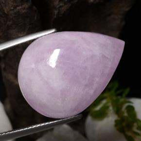 27.70 ct Pink Kunzite Stone, Natural Kunzite in Pear Cabochon Shape for Sale