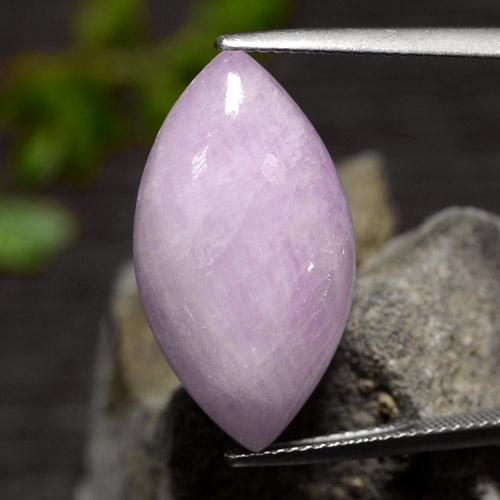 17,02 ct marquise schliff Kunzit aus Afghanistan, Größe: 23,5 x 12,9mm, Reinheit: Translucent, Garantiert echter Edelstein, 1 Stück Kunzit in Sehr helles rötliches Violett Farbe, Mohs-Härte von 7 Geeignet für den täglichen Gebrauch im Schmuck, Photo A