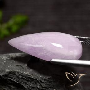 Kunzite Gemstone in 28.4 x 15.9 mm Size for Sale, Kunzite Stone in Light Violet Color