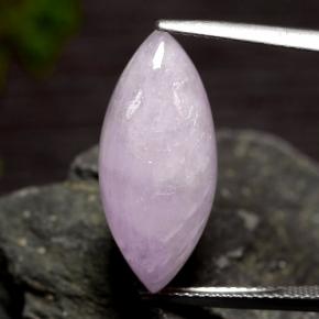 Very Light Reddish Violet Kunzite Gem - 11.3ct Marquise Cabochon (ID: 476736)