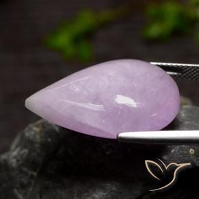 Kunzite Gemstone in 26.5 x 18.5 mm Size for Sale, Kunzite Stone in Light Reddish Violet Color