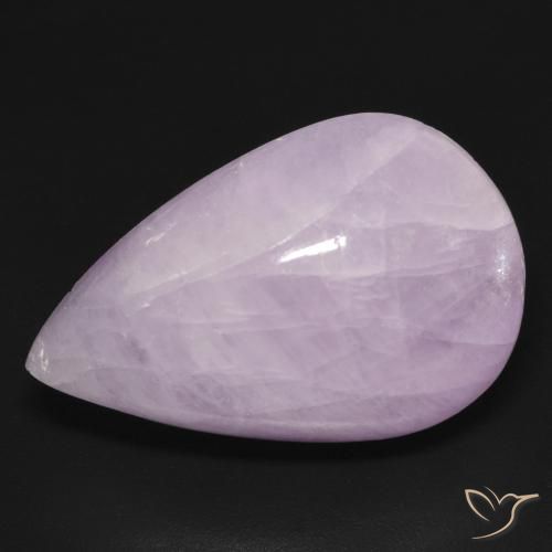 23.79 ct Violet Kunzite Stone, Natural Kunzite in Pear Cabochon Shape for Sale