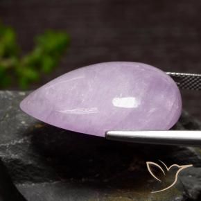 Kunzite Gemstone in 28.1 x 18.1 mm Size for Sale, Kunzite Stone in Light Violet Color