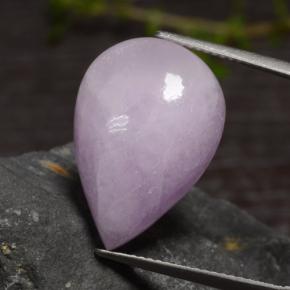 18.18 ct Violet Kunzite Stone, Natural Kunzite in Pear Cabochon Shape for Sale