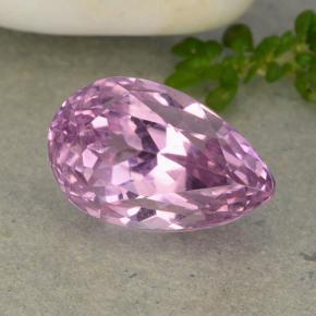 8.88 ct Pink Kunzite Gemstone, Kunzite Gem in Pear Facet Shape for Sale.