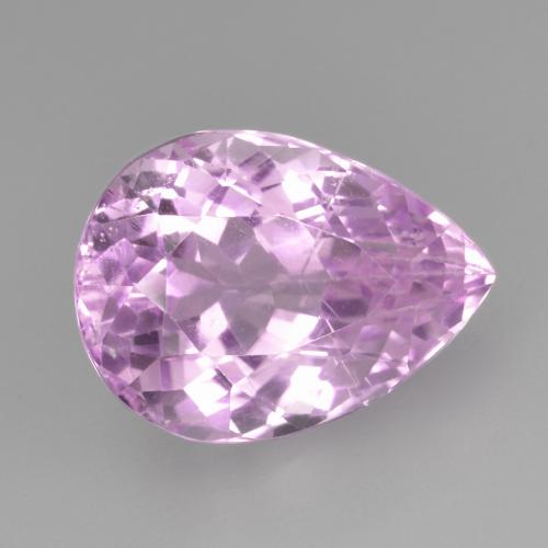 Medium Pink Кунцит Камень - 8.3ct Фасетная Груша (ID: 482031)