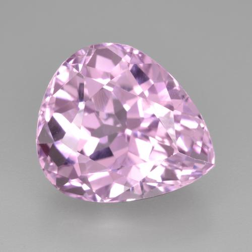 Rosado púrpura real Kunzita Gema - 13.3ct Corte en forma de pera (ID: 482048)