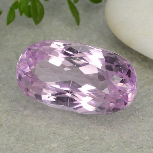 8.32 ct Pink Kunzite Stone, Natural Kunzite in Oval Facet Shape for Sale