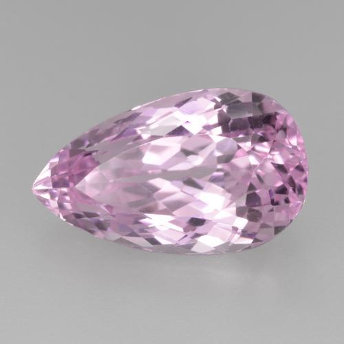 Medium Pink Kunzit Edelstein - 10.4ct Birnen Schliff (ID: 482090)