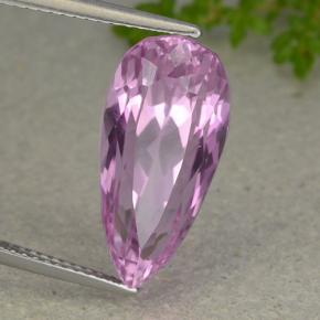 11.23 ct Pink Kunzite Stone, Natural Kunzite in Pear Facet Shape for Sale