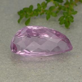 Kunzite Gemstone in 18.6 x 9.1 mm Size for Sale, Kunzite Stone in Very Light Royal Purple Pink Color