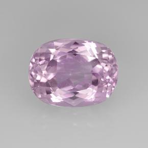 6.47 ct Pink Kunzite Gemstone, Kunzite Gem in Oval Facet Shape for Sale.
