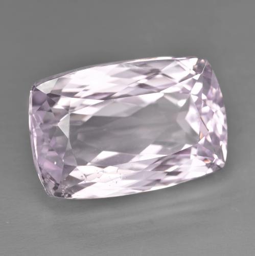 18 x 12.1mm Cushion-cut Pink Kunzite from Afghanistan, Weight of 19.54ct, Natural untreated gemstone in VS Clarity, 1pc Kunzite - the Color is Light Lavender Pink, Mohs Hardness of 7 suitable for daily wear jewelry, Photo A