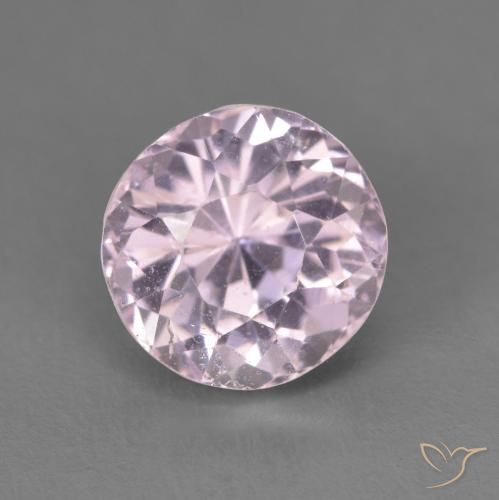 7,7 x 7,6mm ovaler rosa Kunzit aus Afghanistan, Gewicht von 2,56 ct, natürlicher Edelstein in VS Reinheit, 1 Stück ovaler Kunzit - Farbe: Sehr hellviolettes Rosa, Mohs-Härte von 7 Geeignet für den täglichen Gebrauch im Schmuck, Photo A