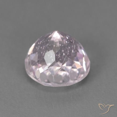 Kunzite Gemstone in 7.7 x 7.6 mm Size for Sale, Kunzite Stone in Very Light Purple Pink Color