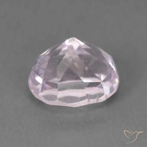 Kunzite Gemstone in 8.6 x 7.2 mm Size for Sale, Kunzite Stone in Very Light Lavender Pink Color