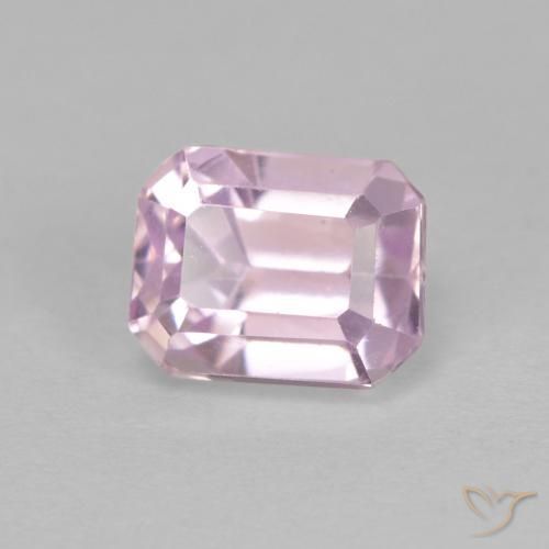 2.07 ct Purple Kunzite Stone, Natural Kunzite in Octagon Step Cut Shape for Sale