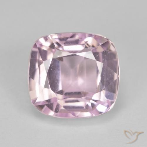 Kunzite 10,1 x 9,5mm viola Taglio a cuscino dall'Afghanistan, peso di 5,25 ct, gemma naturale non trattati in purezza VVS, 1 pezzo Kunzite - Colore: Viola chiaro, durezza Mohs di 7 adatto per gioielli da indossare ogni giorno, Photo A
