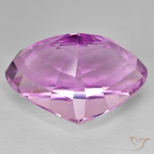 Kunzite Gemstone in 26.1 x 18.6 mm Size for Sale, Kunzite Stone in Pinkish Violet Purple Color