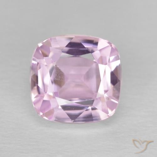 3.39ct Natural Light Lilac Kunzite, Cushion, VVS-VS