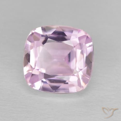 3.39 ct Purple Kunzite Stone, Natural Kunzite in Cushion-Cut Shape for Sale