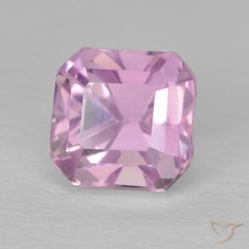 3.30 ct Purple Kunzite Stone, Natural Kunzite in Octagon Step Cut Shape for Sale