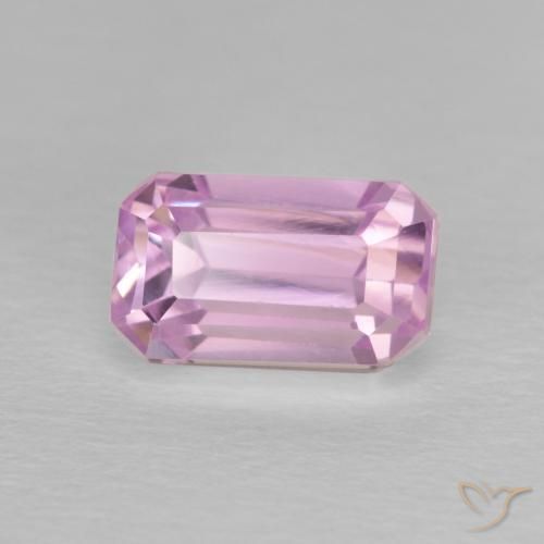 2.81 ct Purple Kunzite Stone, Natural Kunzite in Octagon Step Cut Shape for Sale