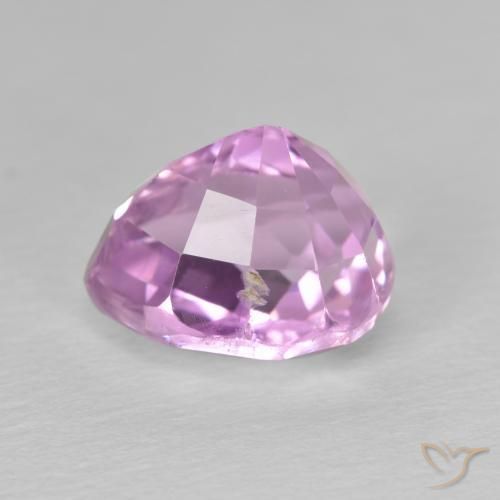 Kunzite Gemstone in 10.3 x 8.3 mm Size for Sale, Kunzite Stone in Pinkish Violet Purple Color