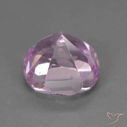 Kunzite Gemstone in 9.4 x 9.4 mm Size for Sale, Kunzite Stone in Medium Light-Purple Color