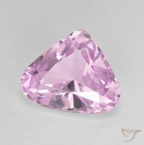 9.79 ct Purple Kunzite Stone, Natural Kunzite in Pear Facet Shape for Sale