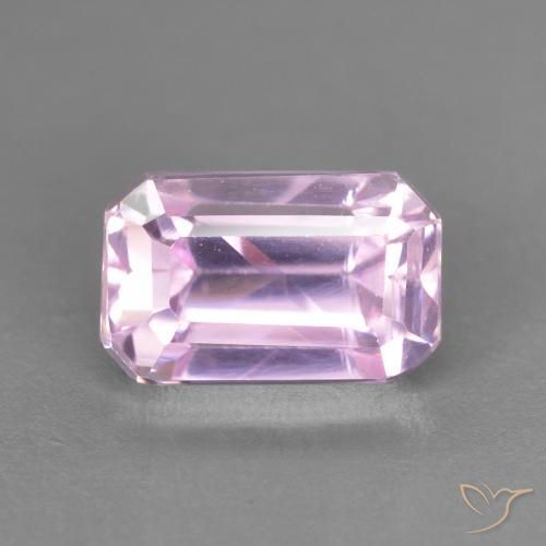 1.71ct Natural Light Purple Kunzite, Emerald Cut, VVS