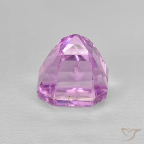 Kunzite Gemstone in 7.6 x 7.6 mm Size for Sale, Kunzite Stone in Pinkish Violet Purple Color