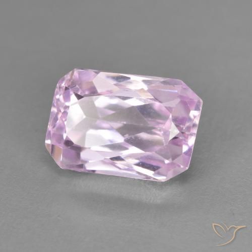 3.00 ct Purple Kunzite Stone, Natural Kunzite in Octagon Step Cut Shape for Sale
