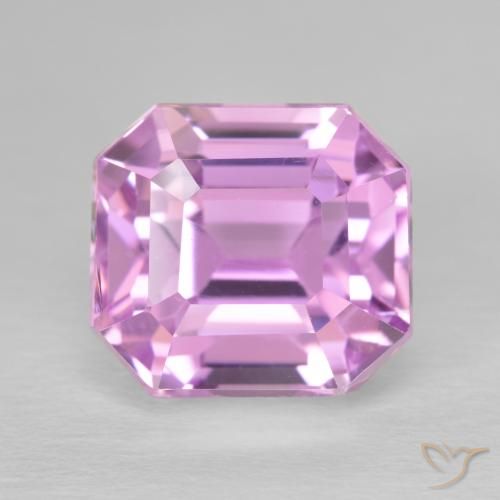 8.42 ct Purple Kunzite, 11.1 x 10.1 mm Octagon Cut From Afghanistan, Photo A