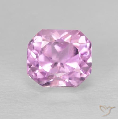 2.29ct Natural Pink Purple Kunzite, Emerald Cut, VS