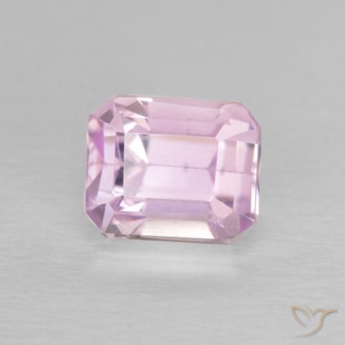 2.01ct Natural Light Purple Pink Kunzite, Emerald Cut, VS