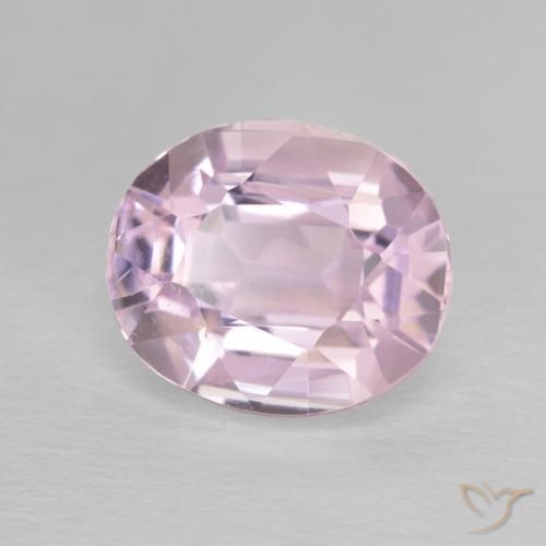 5.57 ct Purple Kunzite Stone, Natural Kunzite in Oval Facet Shape for Sale