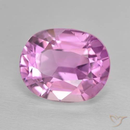 8.10 ct Purple Kunzite Stone, Natural Kunzite in Oval Facet Shape for Sale