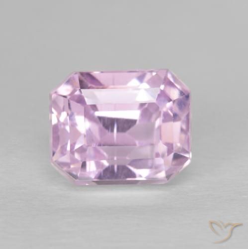 2.50ct Natural Medium Light-Pink Kunzite, Emerald Cut, VVS-VS