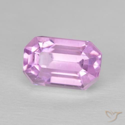 4.96 ct Pink Kunzite Stone, Natural Kunzite in Octagon Step Cut Shape for Sale
