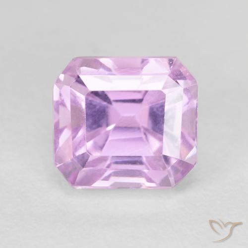 3.97 ct Purple Kunzite, 8.4 x 7.6 mm Octagon Cut From Afghanistan, Photo A